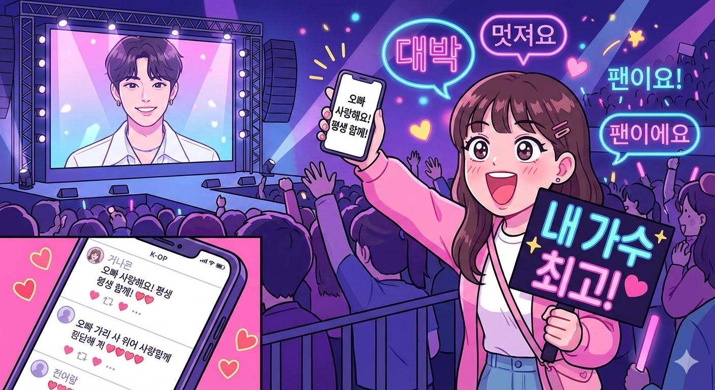 韓国語で推しに伝える!K-POPファン必携のライブ・SNS頻出フレーズ集 - Word Master NOTE ブログ