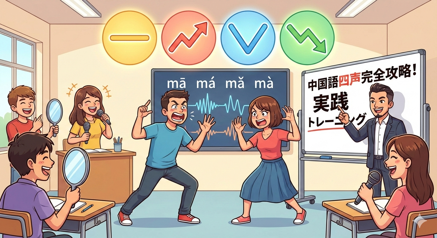中国語の四声を完全攻略!発音上達のための実践トレーニング